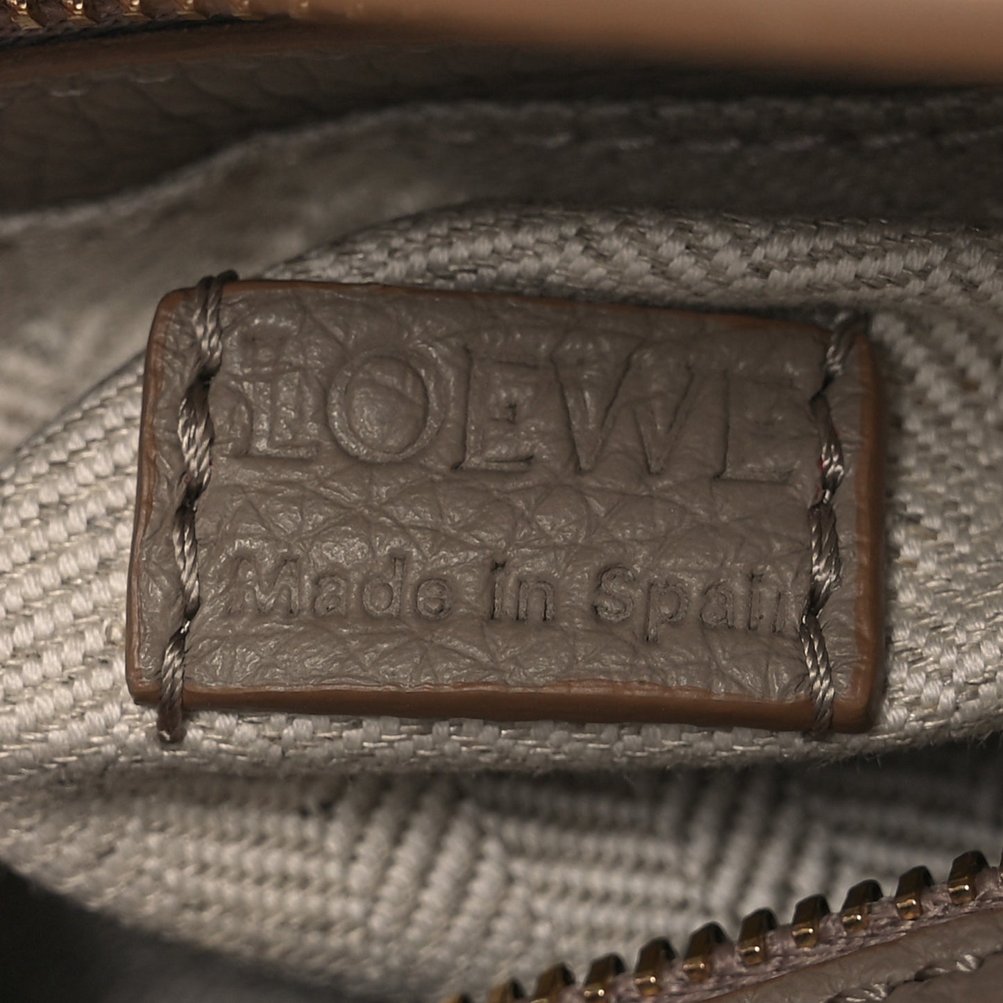 Calfskin Mini Puzzle Edge Bag Sand