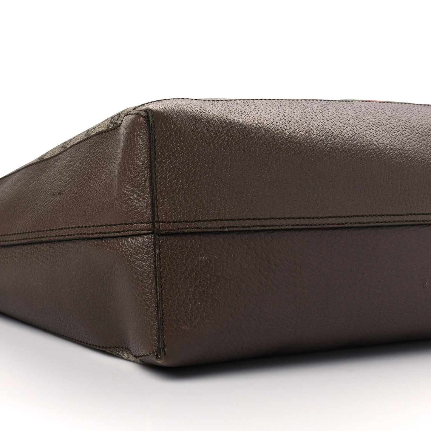 GG Supreme Monogram Web Ophidia Tote Brown