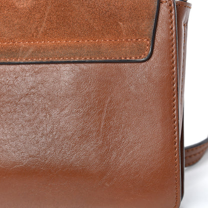 Chloe Suede Calfskin Small Faye Shoulder Bag Tobacco 19 of 21