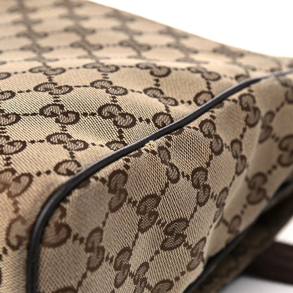 Gucci Monogram Small Flap Messenger Bag Beige Dark Brown 12 of 21