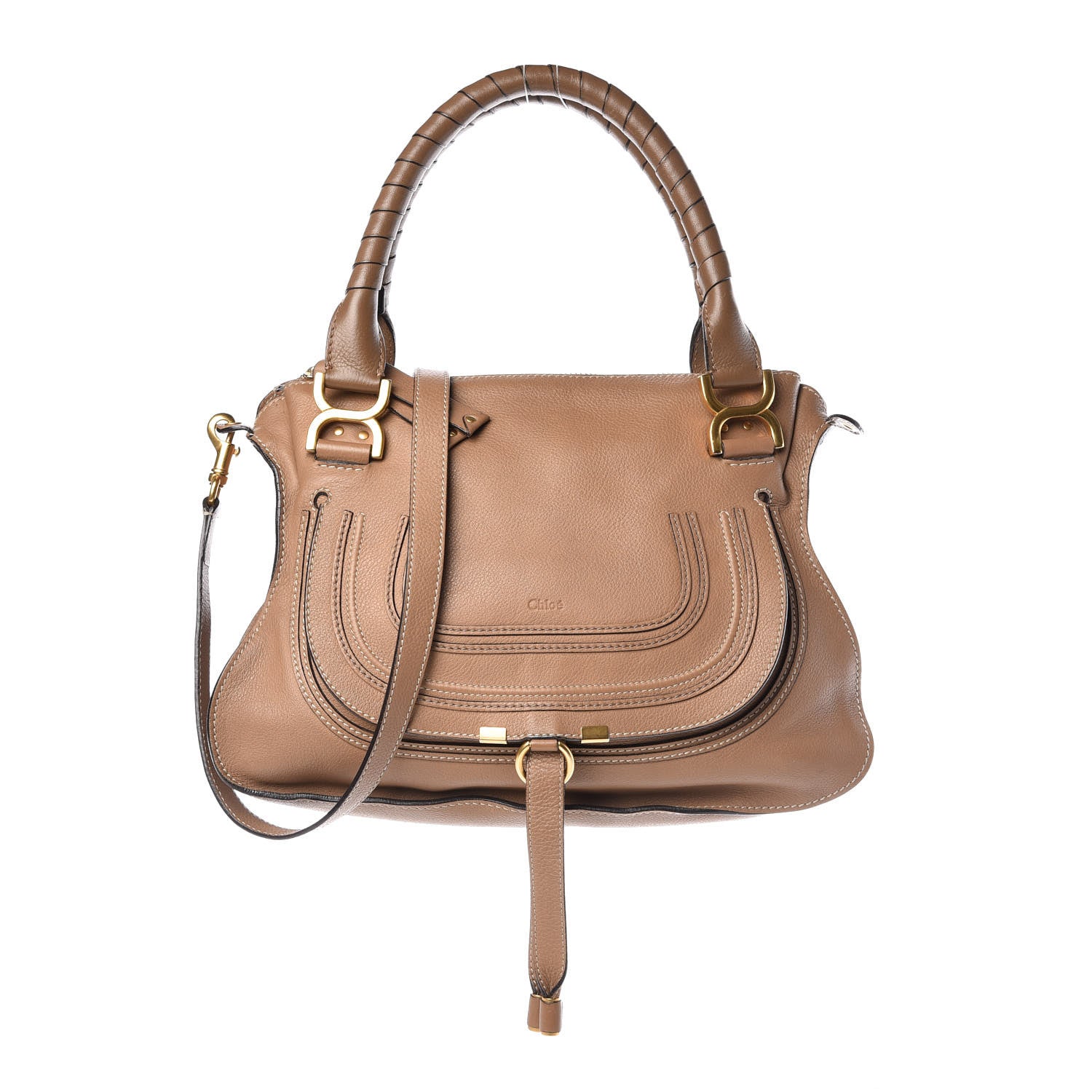 Chloe Calfskin Medium Marcie Satchel Nut 1 of 9