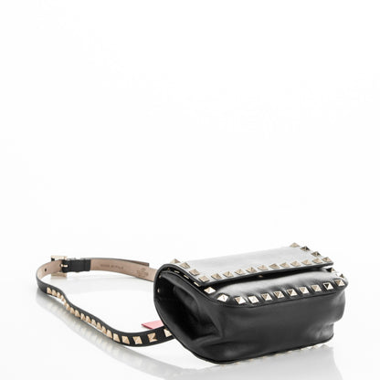 Valentino Garavani Calfskin Rockstud Belt Bag Black 4 of 7