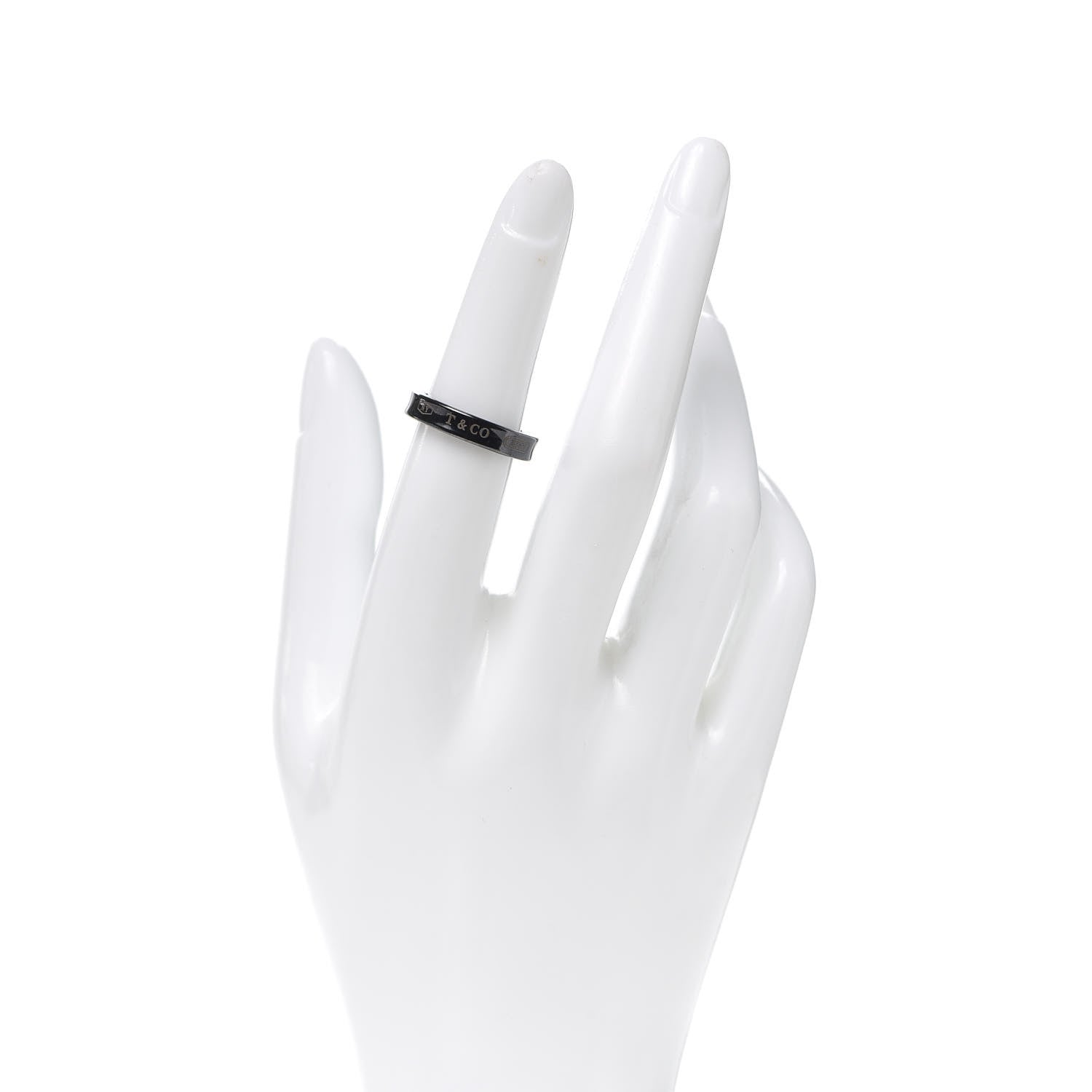 Tiffany Titanium 4mm Narrow 1837 Ring 51 5.75 2 of 4