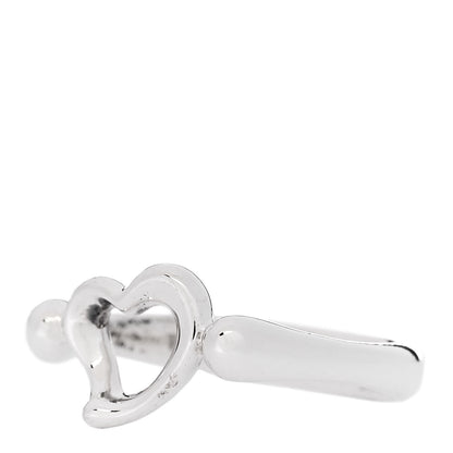 Tiffany Sterling Silver Elsa Peretti Open Heart Ring 47 4 3 of 7