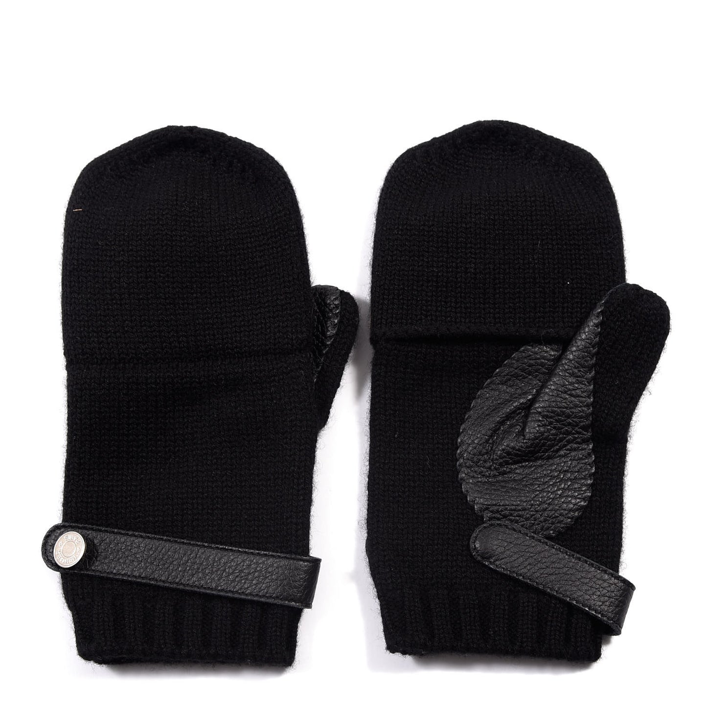 Cashmere Deerskin Baltimore Gloves M Black