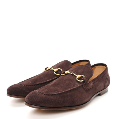 Gucci Suede Horsebit Mens Jordaan Loafers 8.5 Brown 4 of 10