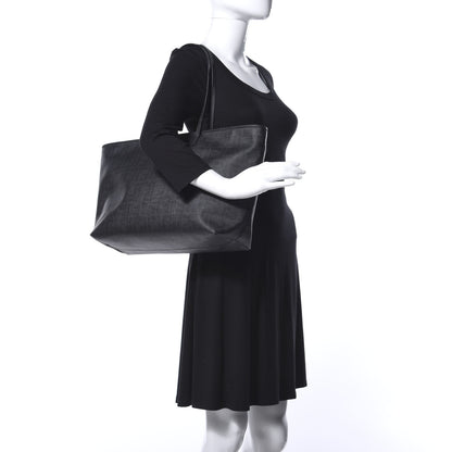 Fendi Zucca Spalmati Medium Roll Tote Black 2 of 12