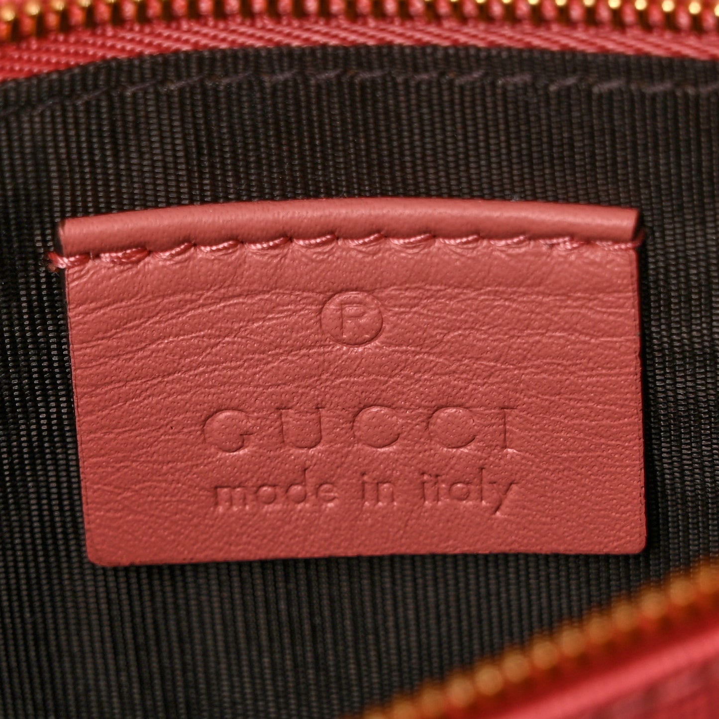 GG Supreme Monogram Face Embroidered Chain Wallet Pink