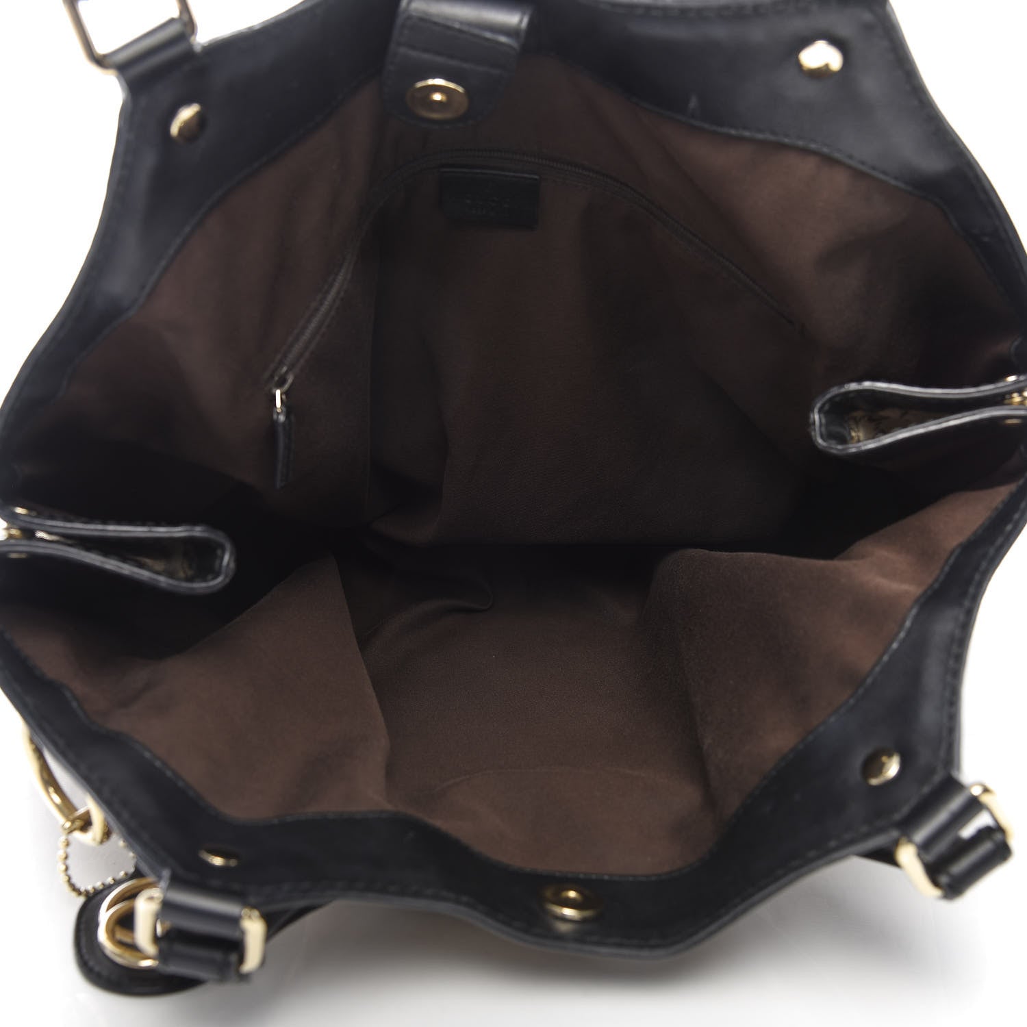 Gucci Monogram Large Sukey Tote Beige Ebony Black 5 of 9