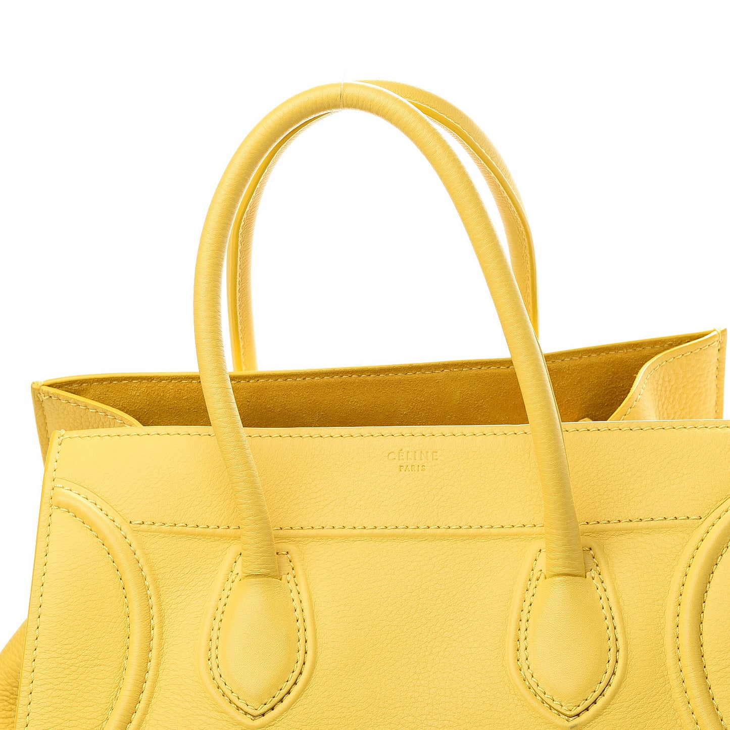 Supple Calfskin Medium Phantom Luggage Sun Yellow
