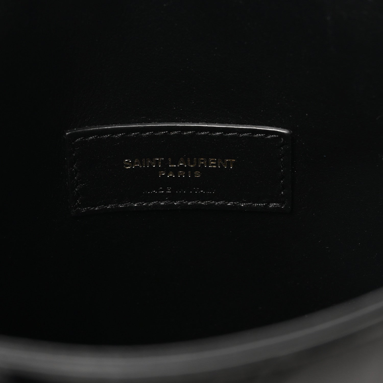 Saint Laurent Calfskin Crocodile Embossed Paris Mini Toy Shopper Tote Black 6 of 10