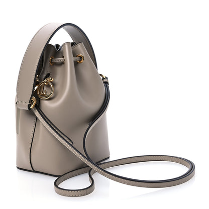 Fendi Vitello King F is Fendi Logo Embossed Mini Mon Tresor Bucket Bag Tortora 3 of 12