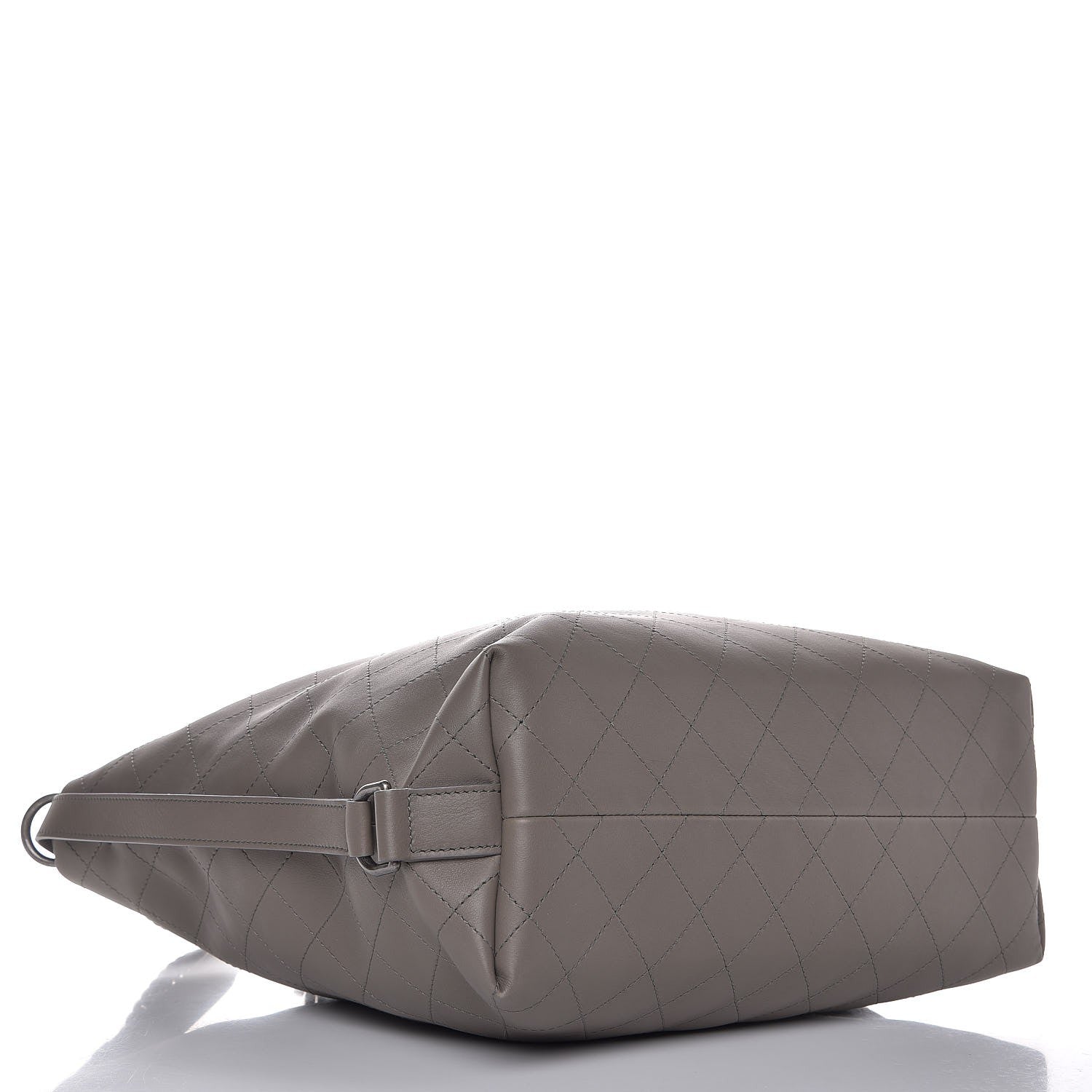 Chanel Calfskin Stitched Large Hobo Grey 5 of 9