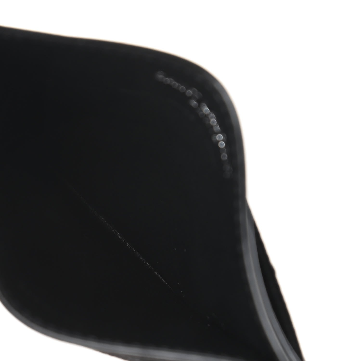 Saint Laurent Grain De Poudre Matelasse Chevron Monogram Credit Card Case Black 5 of 9