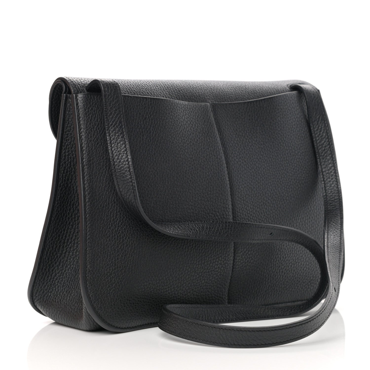 Hermes Taurillon Clemence Halzan 31 GM Black 5 of 13