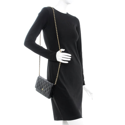 Chanel Caviar Quilted Wallet On Chain WOC Black 2 of 10