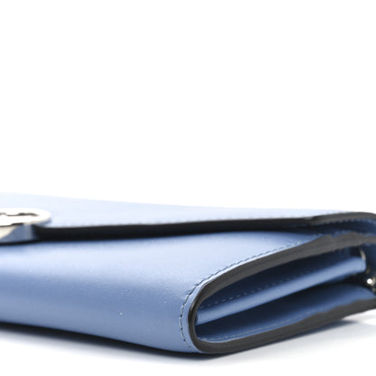 Fendi Vitello Liberty F is Fendi Continental Envelope Wallet on Chain Nebula 10 of 11