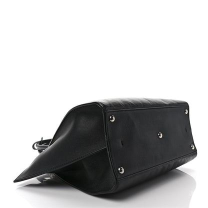 Fendi Vitello Dolce Shiny Nappa Petite 3Jours Tote Black 4 of 12