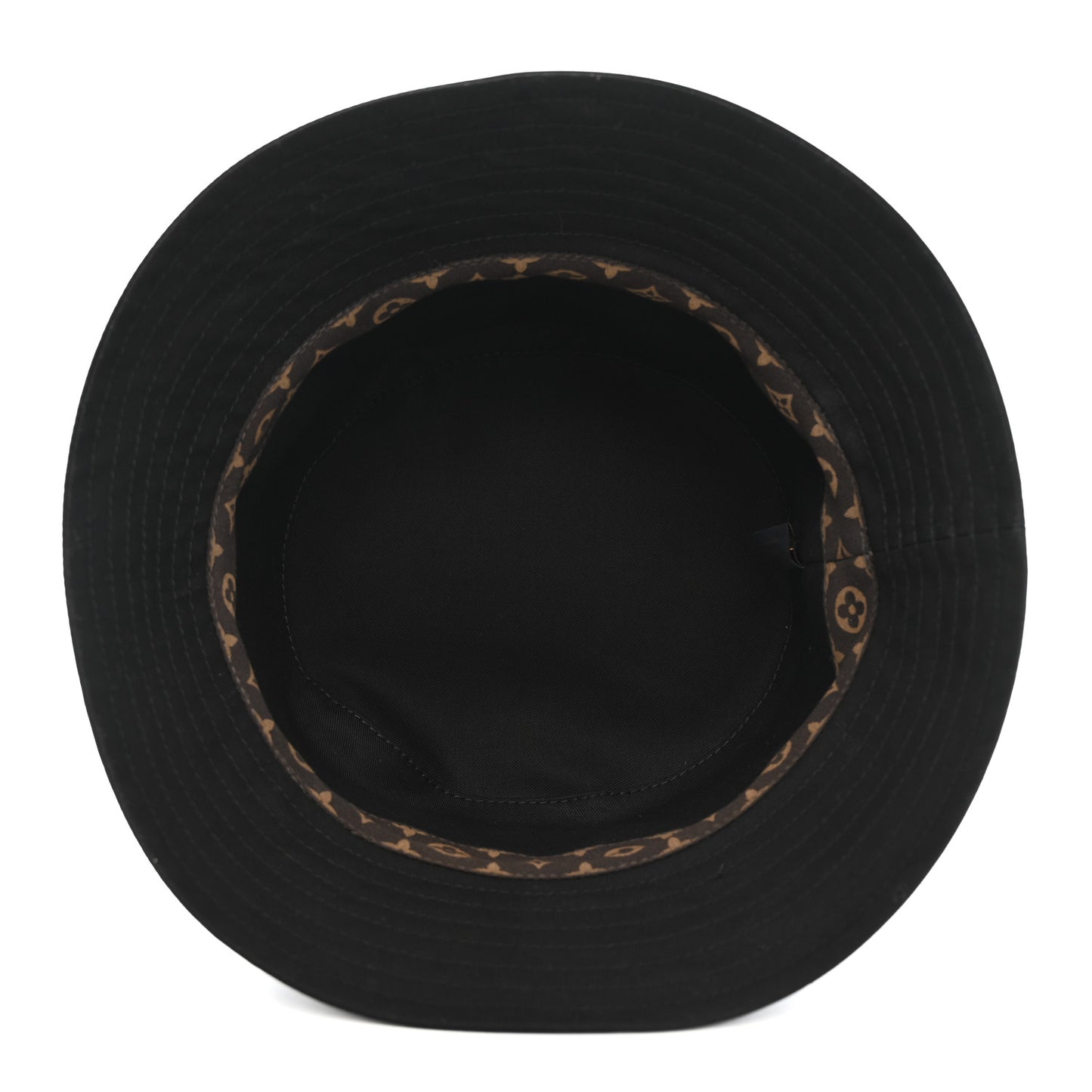 Nylon Reverse LV Move Bucket Hat S Black