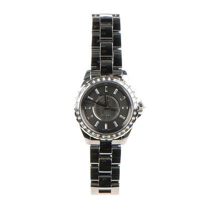 Chanel Titanium Ceramic Diamond Baguette 38mm J12 Automatic Watch 4 of 10