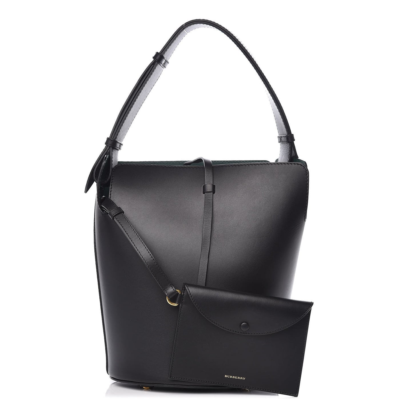 Supple Calfskin Medium Bucket Black
