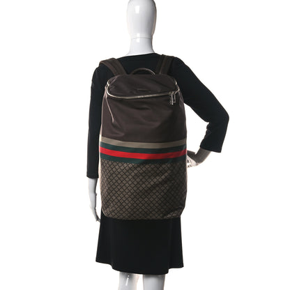 Gucci Nylon Diamante Backpack Brown 2 of 17
