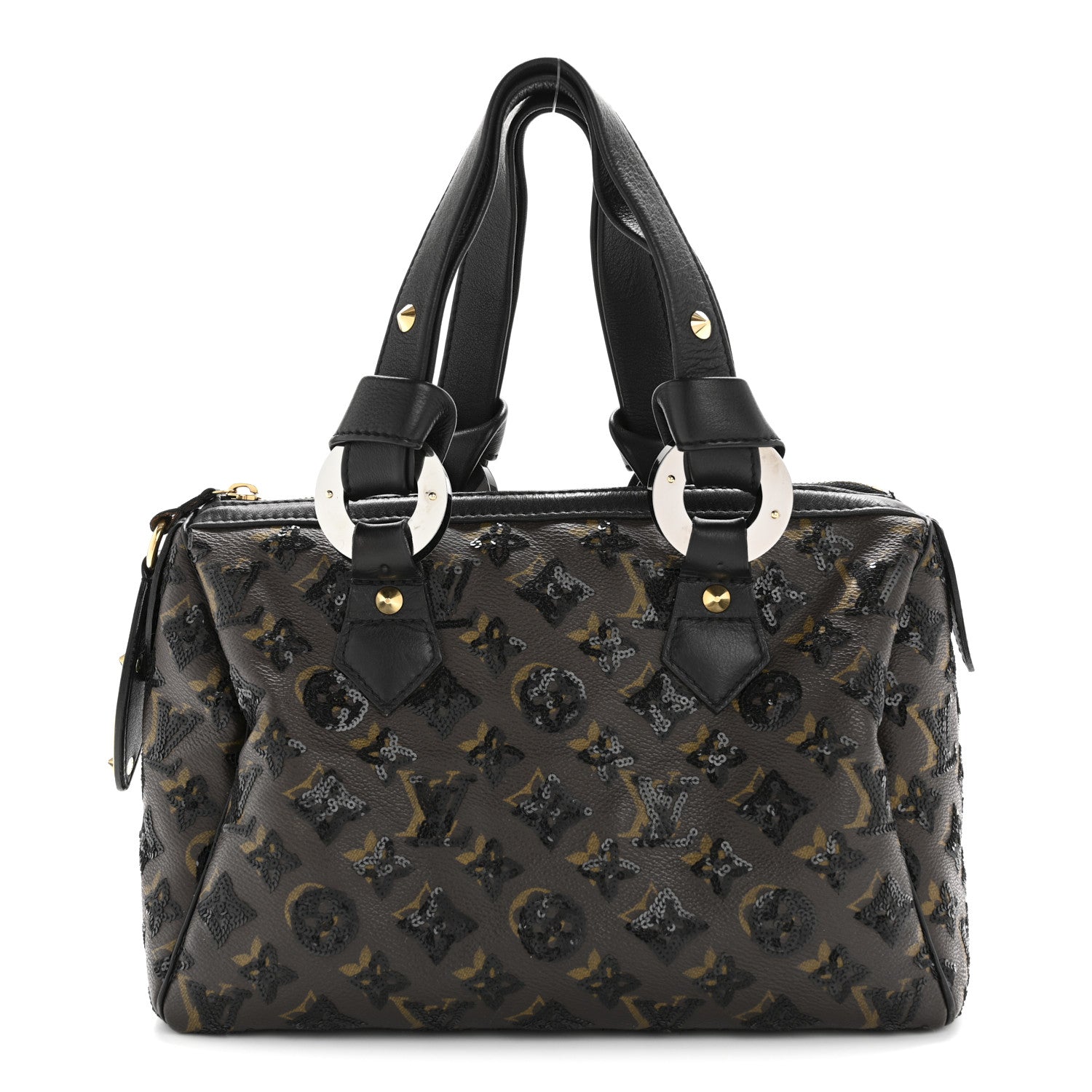 Louis Vuitton Monogram Sequins Eclipse Speedy 28 Black 1 of 18