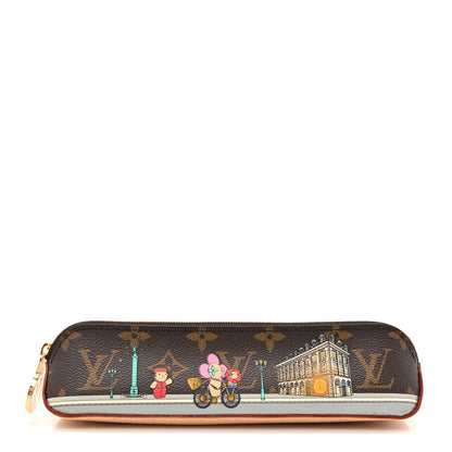 Louis Vuitton Monogram 2022 Christmas Animation Paris Elizabeth Pencil Pouch Pink 1 of 8
