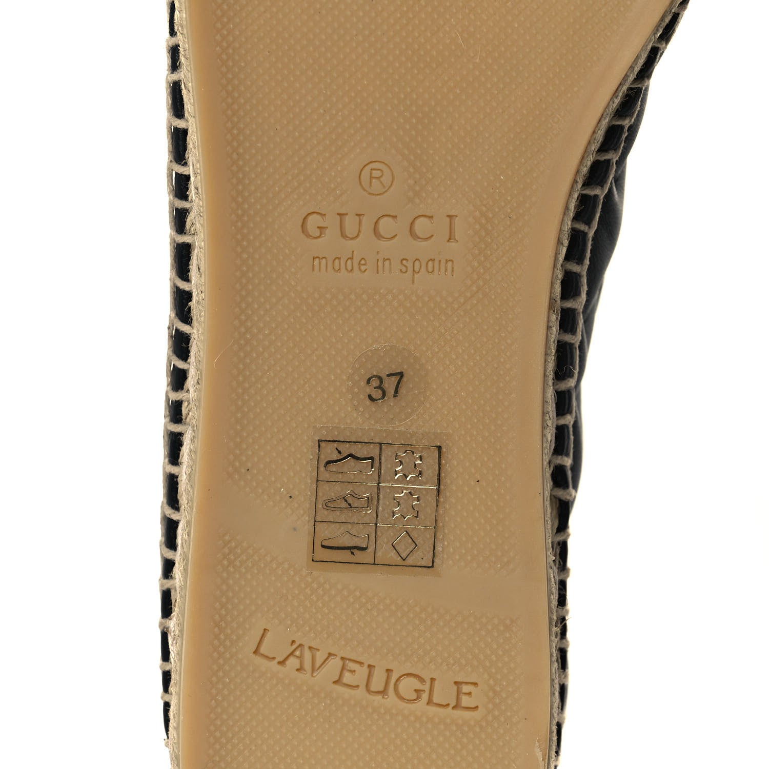Gucci Nappa Matelasse GG Marmont Espadrilles 37 Black 9 of 11