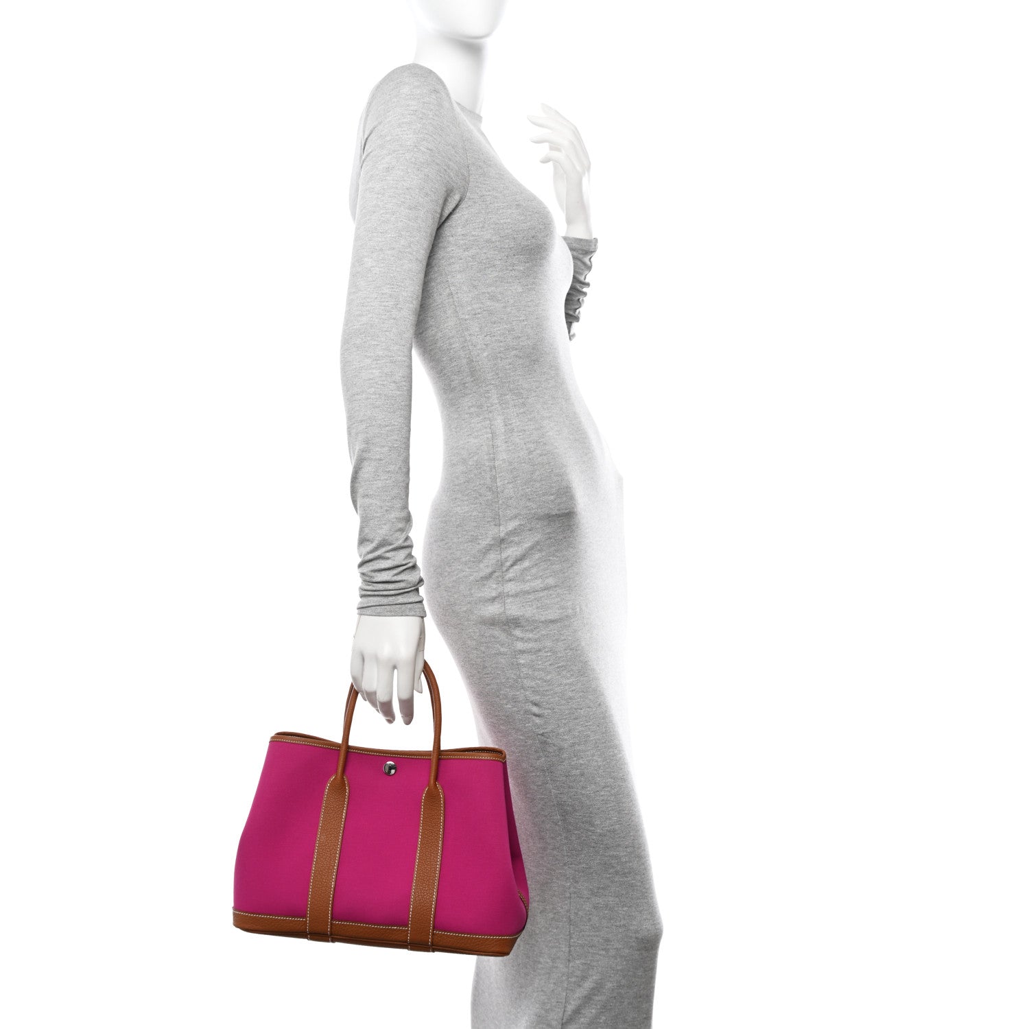 Hermes Toile Militaire Vache Country Garden Party 30 TPM Magnolia Dune Gold 2 of 10