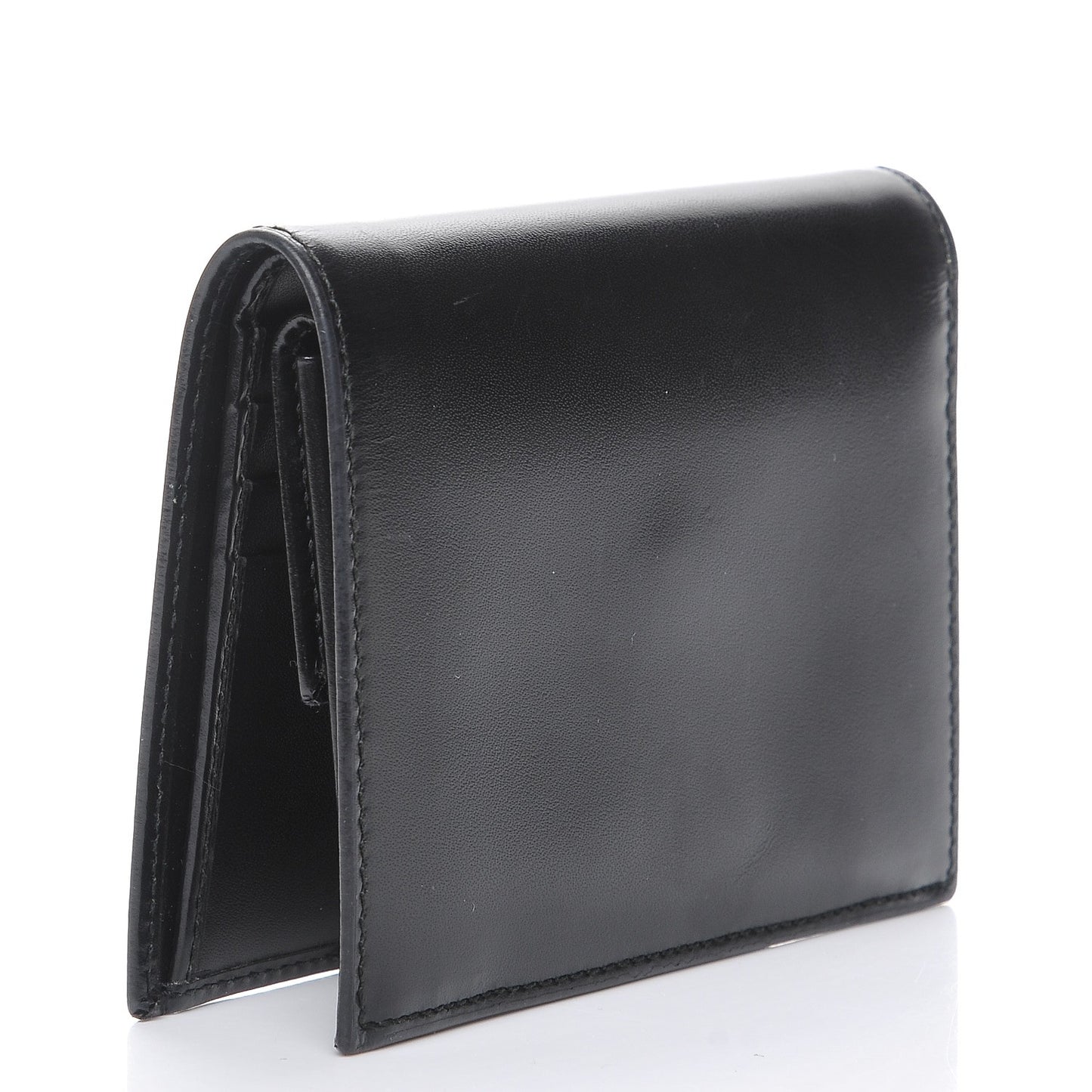 Box Calfskin Bi-Fold Wallet Black