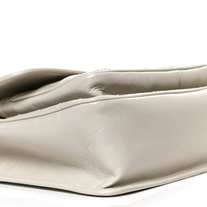 Saint Laurent Crinkled Calfskin Matelasse Monogram Medium Niki Chain Satchel Crema Soft 10 of 12
