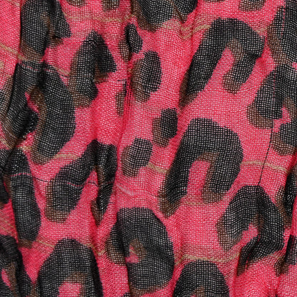 Louis Vuitton Cashmere Silk Leopard Etole Stole Marron Multicolor 7 of 9
