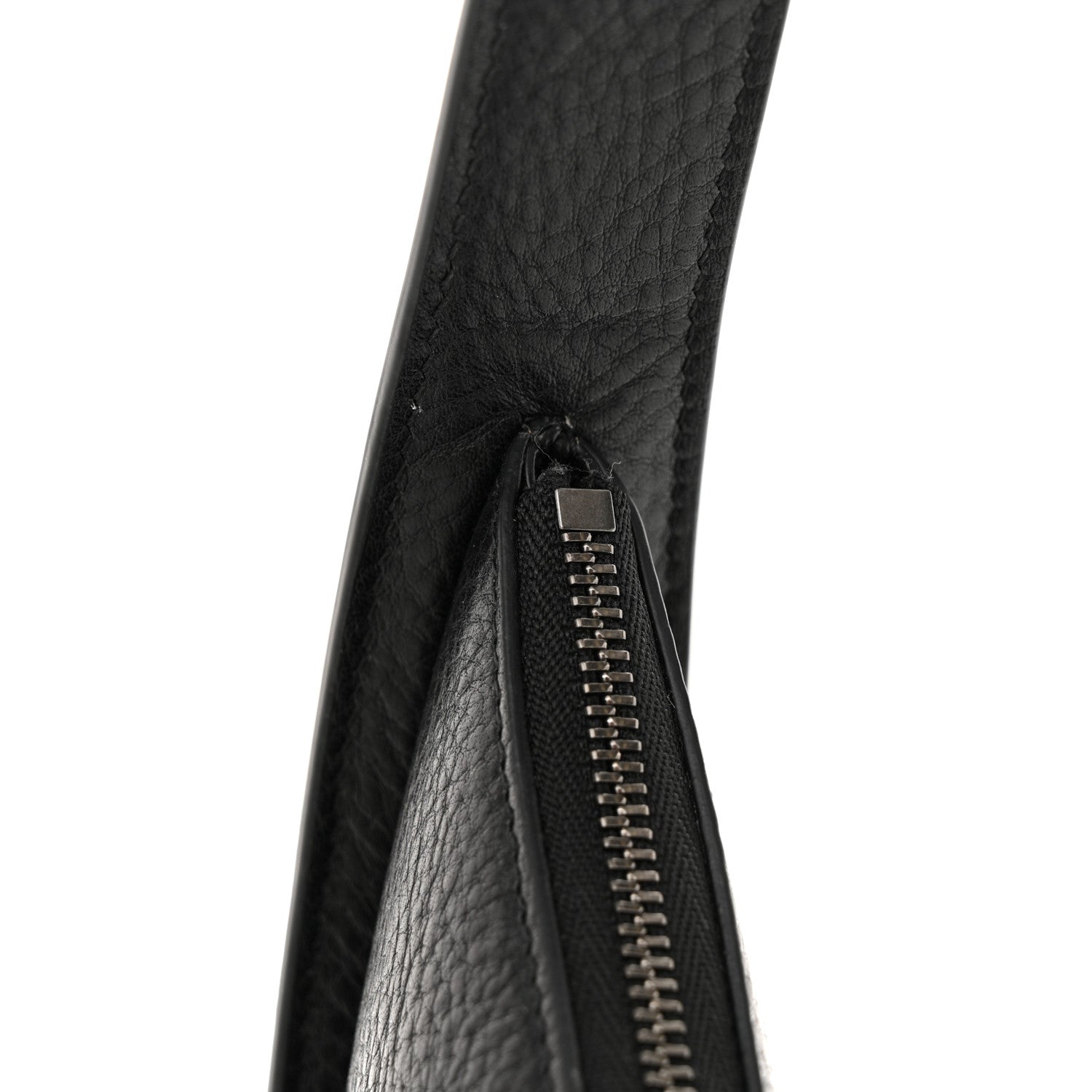 The Row Grained Calfskin Half Moon Shoulder Bag Black 10 of 10
