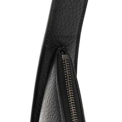 The Row Grained Calfskin Half Moon Shoulder Bag Black 10 of 10