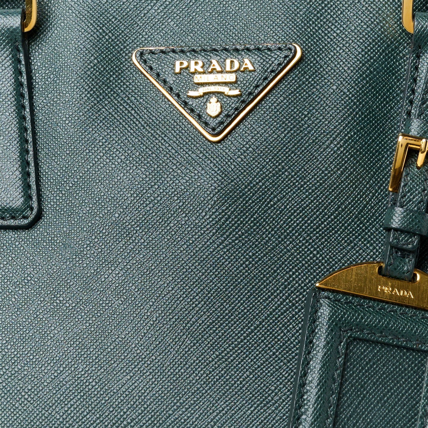 Saffiano Lux Large Promenade Tote Smeraldo