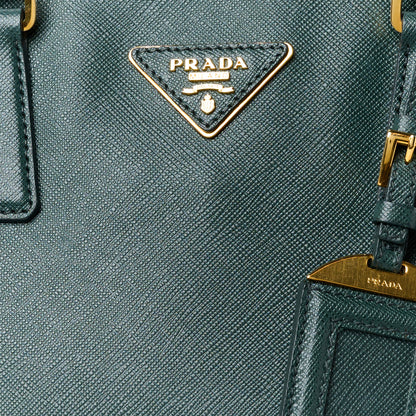 Prada Saffiano Lux Large Promenade Tote Smeraldo 8 of 10