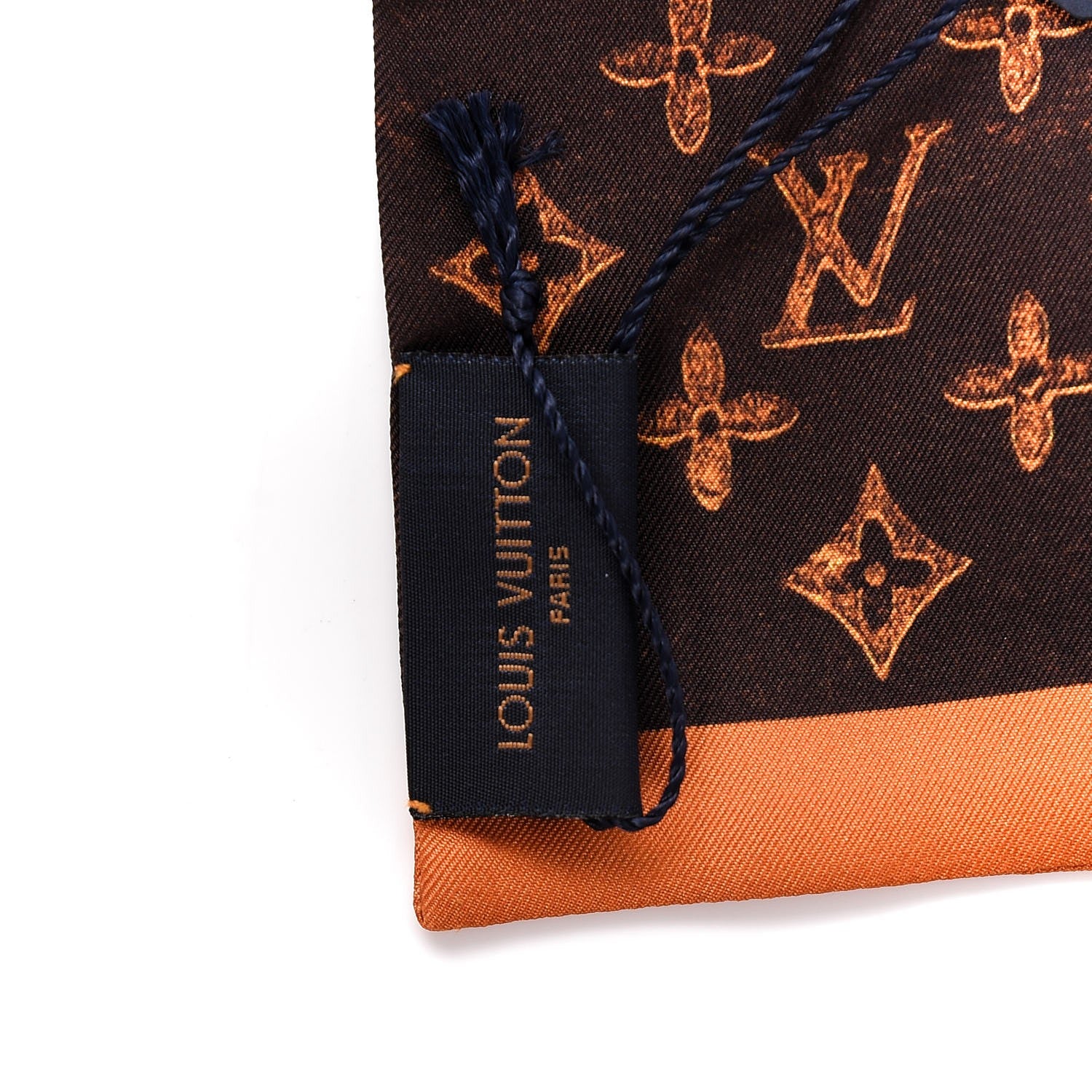 Louis Vuitton Silk Catogram Classic Bandeau Marron 4 of 6