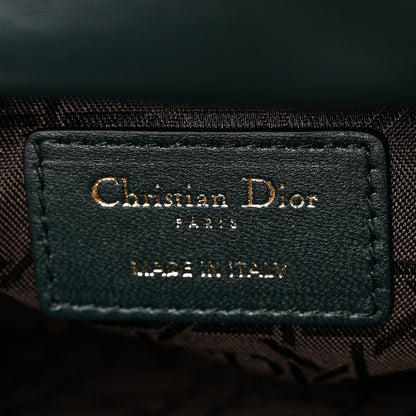 Christian Dior Lambskin Cannage Mini Lady Dior Dark Green 6 of 11