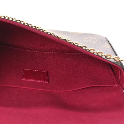 Louis Vuitton Monogram Pochette Felicie Chain Wallet Fuchsia 6 of 11