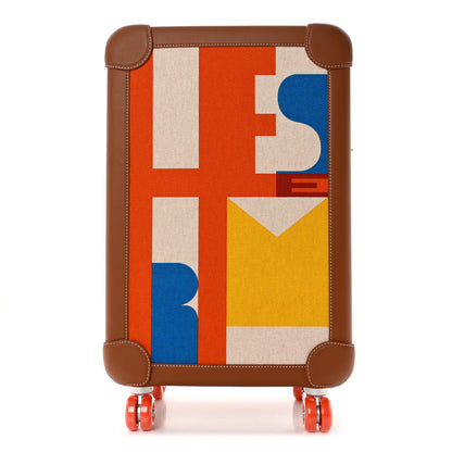 Hermes Canvas Taurillon Regate RMS Rolling Trolley Luggage Multicolor 1 of 8