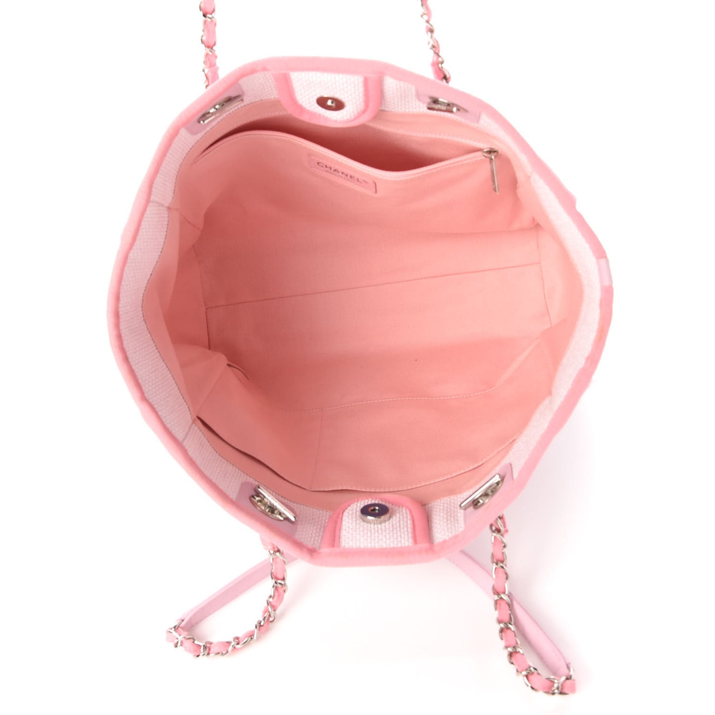 Canvas Small Deauville Tote Light Pink