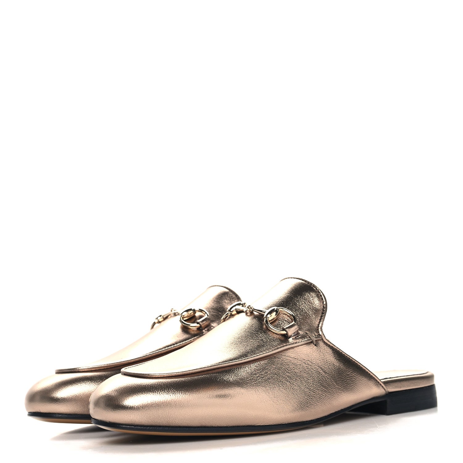 Gucci Nappa Silk Womens Princetown Mules 36 Rame 4 of 11