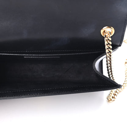 Saint Laurent Smooth Calfskin Small Deconstructed Monogram Kate Satchel Black 4 of 4