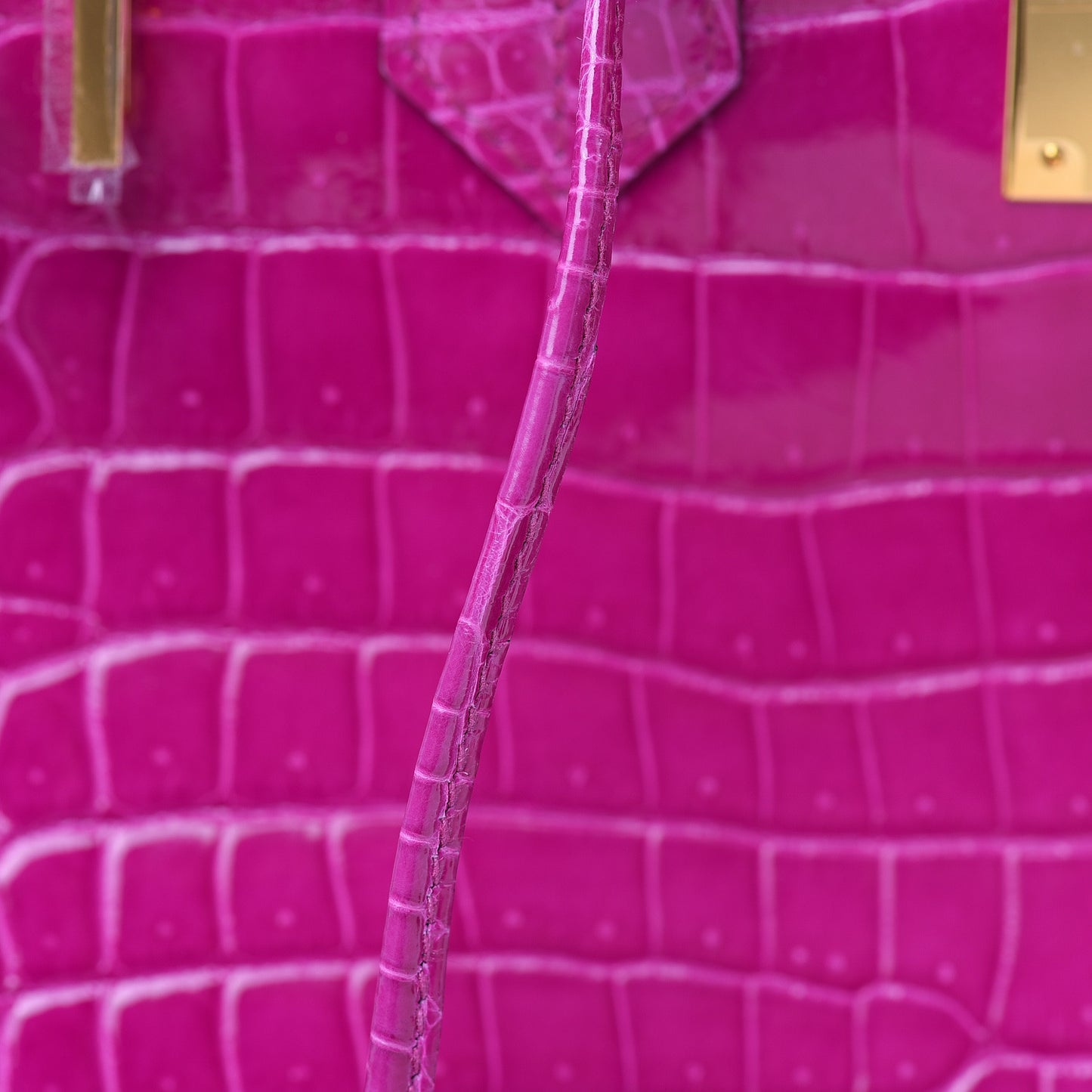 Shiny Porosus Crocodile Birkin 30 Rose Scheherazade