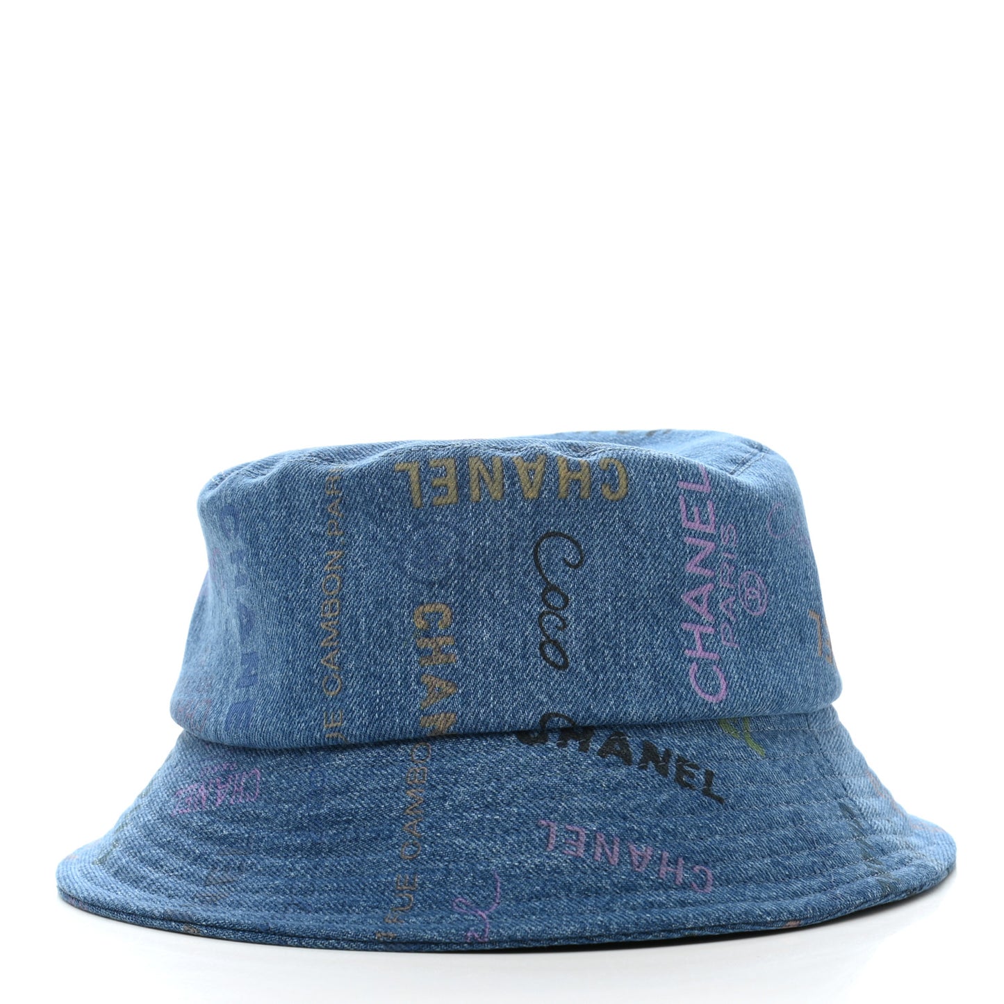 Denim Mood Cloche Bucket Hat L Blue