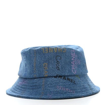 Chanel Denim Mood Cloche Bucket Hat L Blue 3 of 9