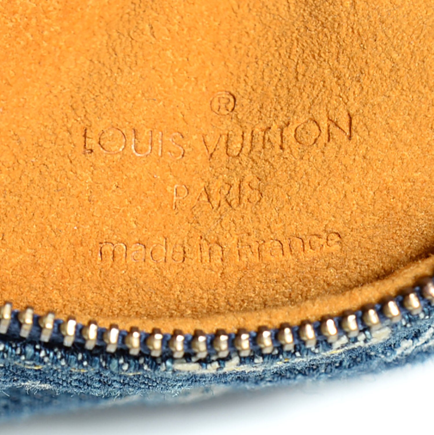Louis Vuitton Monogram Denim Pochette Speedy PM Key Holder Blue 6 of 7