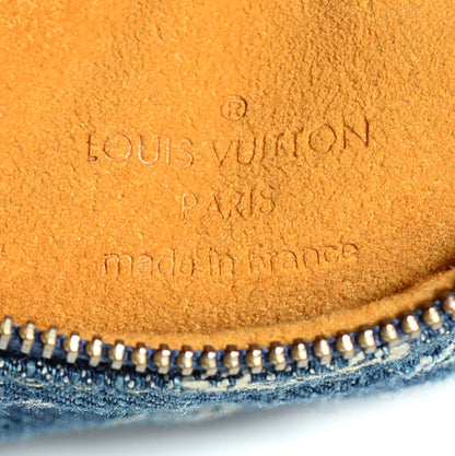 Louis Vuitton Monogram Denim Pochette Speedy PM Key Holder Blue 6 of 7