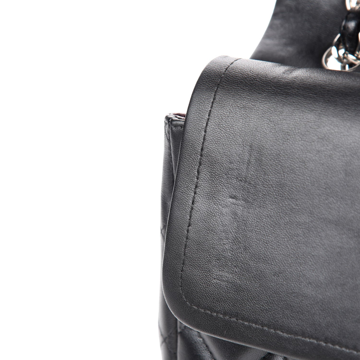 Chanel Lambskin Quilted Maxi Double Flap Black 12 of 16